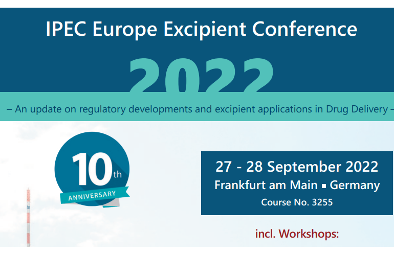 IPEC Europe Excipient Conference 2022